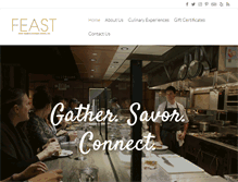 Tablet Screenshot of feastfoodtours.com